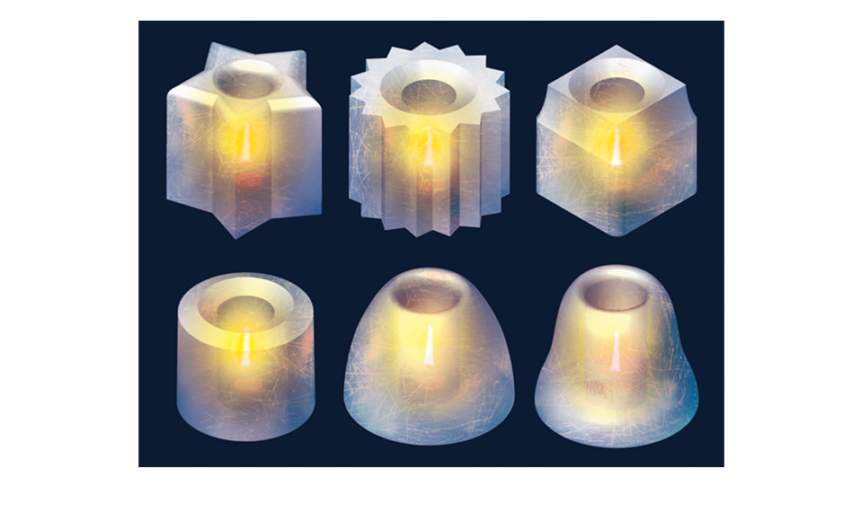 A rendering of some ice candles, that are made with reusable silicone molds. Work contracted by a local entrepreneur.