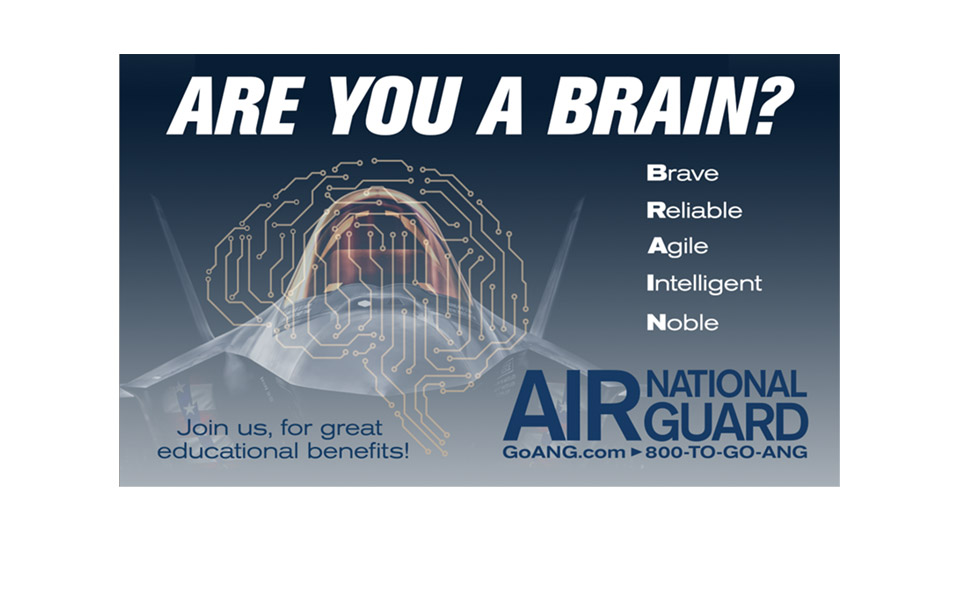 Air National Guard digital ad, with a focus on recruitment (2 of 3).
